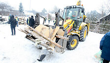 Ekskavatorius Kirtimų tabore