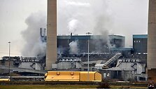 Gaisras Tilberio elektrinėje