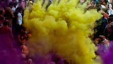 Spalvų festivalio akimirka