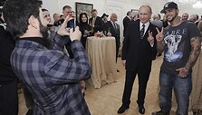Vladimiras Putinas ir dainininkas Timati