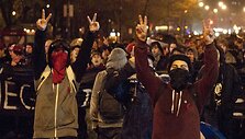 Studentų protestas Montrealyje 