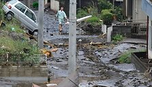 Purvo nuo&scaron;liaužos padariniai Japonijoje