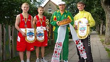 Evaldas, jo treniruočių draugas Edgaras Skurdelis, brolis Arvydas ir Nusipelnęs Lietuvos Bokso treneris Vincas Murauskas.