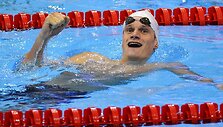 Prancūzijos plaukikas Yannickas Agnelis laimėjo aukso medalį 200 m plaukimo laisvuoju stiliumi rungtyje.