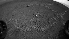 Marsaeigio &bdquo;Curiosity&ldquo; palikti padangų įspaudai 