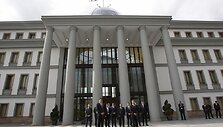 Michailas Saaka&scaron;vilis ir Bidzina Ivani&scaron;vilis prie Gruzijos prezidentūros