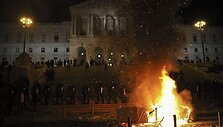 Protestas prie Portugalijos parlamento
