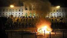 Protestas prie Portugalijos parlamento
