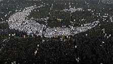 Pakistano vėliava i&scaron; žmonių