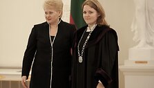 Prezidentė Dalia Grybauskaitė priėmė teisėjų priesaikas.