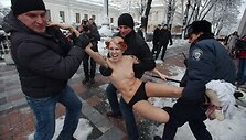 &bdquo;Femen&ldquo; aktyvisčių protestas