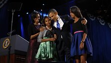 JAV prezidentas Barackas Obama su &scaron;eima