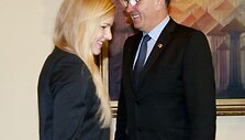 Rūta Meilutytė ir Algirdas Butkevičius
