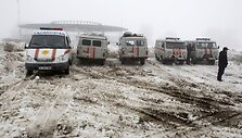 Greitosios pagalbos automobiliai nelaimės vietoje
