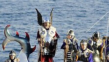 Vikingų festivalio akimirka