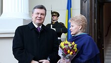 Viktoras Janukovyčius ir Dalia Grybauskaitė