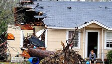 Tornado padariniai Misisipėje