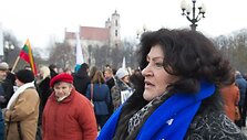 Darbo partijos aktyvistai prie Vilniaus apygardos teismo