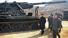 Kim Jong Uno vizitas netoli Pietų Korėjos salos