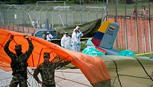 Kolumbijos aviacijos mokykloje nukritęs T-34 lėktuvas