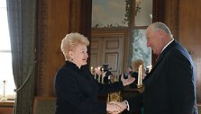 Dalia Grybauskaitė ir Norvegijos karalius Haraldas V