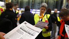 &bdquo;Lufthansa&ldquo; streikas Frankfurto oro uoste
