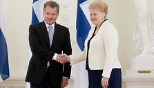 Suomijos prezidentas Sauli Niinisto ir Dalia Grybauskaitė