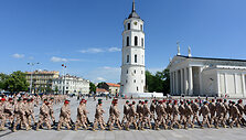 I&scaron; Afganistano grįžusių karių sutikimo ceremonija Vilniuje