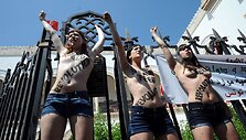 &bdquo;Femen&ldquo; aktyvisčių protestas Tunise