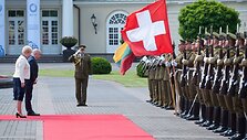 &Scaron;veicarijos prezidentas Ueli Maureris atvyko į Lietuvą