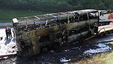 Sudegęs autobusas