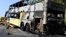 Sudegęs autobusas