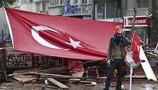 Protestuotojas Turkijoje