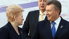 Dalia Grybauskaitė ir Ukrainos prezidentas Viktoras Janukovyčius