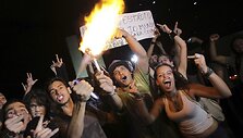 Protestuotojai Brazilijoje