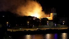Gaisras Rygos pilyje, kurioje įsikūrusi prezidento kanceliarija