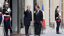Dalia Grybauskaitė ir Francois Hollande'as