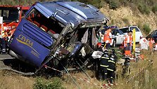Autobuso avarija Ispanijoje