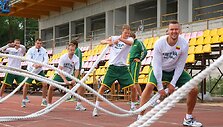 Lietuvos vyrų krep&scaron;inio rinktinės treniruotė Palangoje