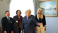 Dalia Grybauskaitė susitikime su Christine Lagarde