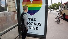 Reklaminiai plakatai &bdquo;Už lygybę&ldquo;