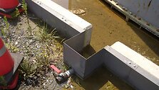Vieta, kur nutekėjo radioaktyvus vanduo i&scaron; Fuku&scaron;imos atominės elektrinės rezervuaro.
