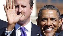 JAV prezidentas Barackas Obama ir Didžiosios Britanijos ministras pirmininkas Davidas Cameronas