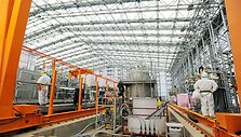 Radioaktyvaus vandens filtravimo ma&scaron;ina Fuku&scaron;imos atominėje elektrinėje
