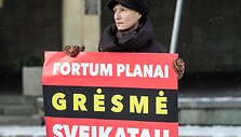 Piketas prie Sveikatos apsaugos ministerijos