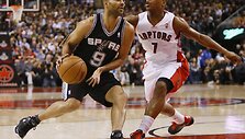Tony Parkeris ir Kyle'as Lowry