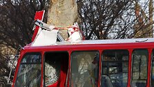 Dviauk&scaron;čio autobuso avarija Londone