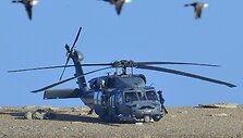 Įvykio vietoje nusileidęs &bdquo;Pave Hawk&ldquo; sraigtasparnis