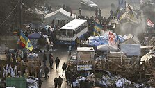 Protestuotojų stovykla Kijeve