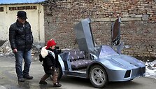 Anūkui pagamintas elektrinis &bdquo;Lamborghini&ldquo;